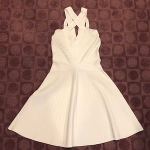 Guess White Cross-Back Dress
